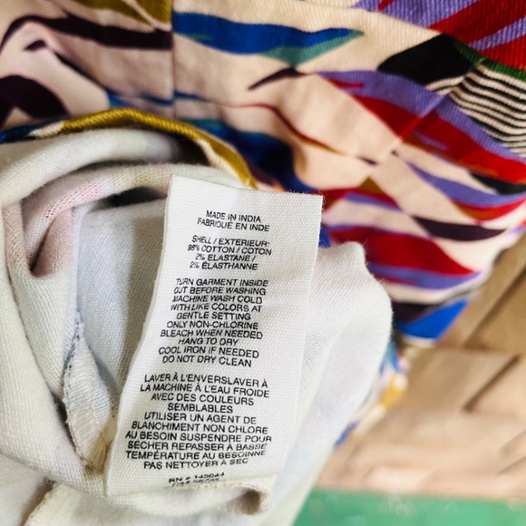 Anthropologie Women's Denim Printed Square-Neck Bodycon Mini Dress - Picture 14 of 15